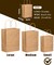 100-Packs Brown Paper Gift Bags with Handles Bulk 8.26"×6"×3.15" Small Size Gift Bags Multiple Uses